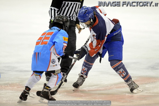 2014-10-12 Hockey Milano Rossoblu U12-Como 0416 Alessia Labruna